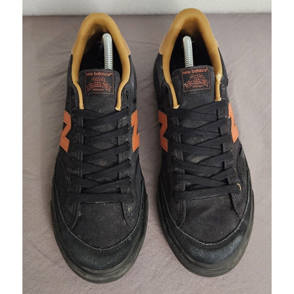 New Balance 212 Pro Court Sneakers Mens Size 10 Black Rust Orange Skateboard BMX - Picture 2 of 12